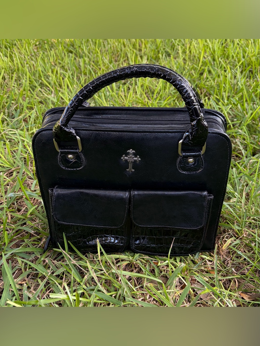 Black Purse Style Bible Cover